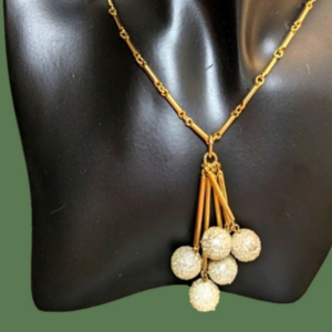 Signed Vintage Sarah Coventry Antique Gold Tone Link Necklace